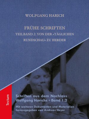 cover image of Frühe Schriften. Teilband 2